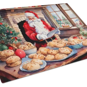 Cookies with Santa Claus Glass Cutting Board