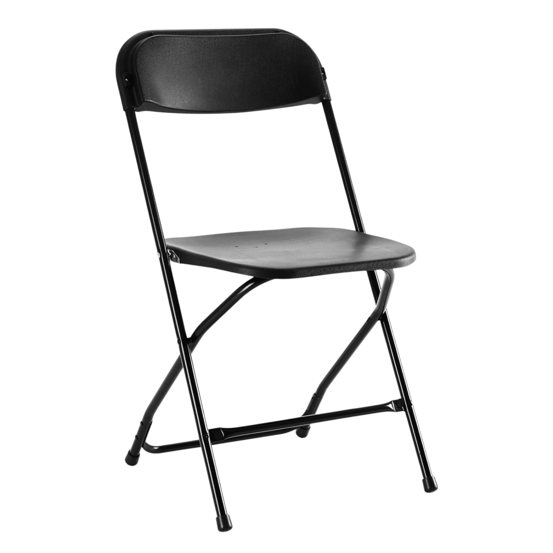 Set of Six Metal Outdoor Folding Stacking Dining Chairs - Image 5