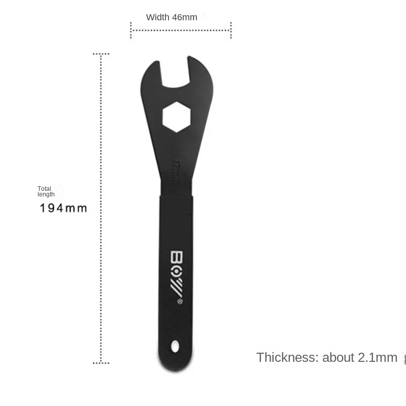 Portable High Carbon Steel Cone Bike Axle Wrenches Set Bicycle Spindle Hand Spanner Cycling Outdoor Repair Tools Accesories Kit - Image 4
