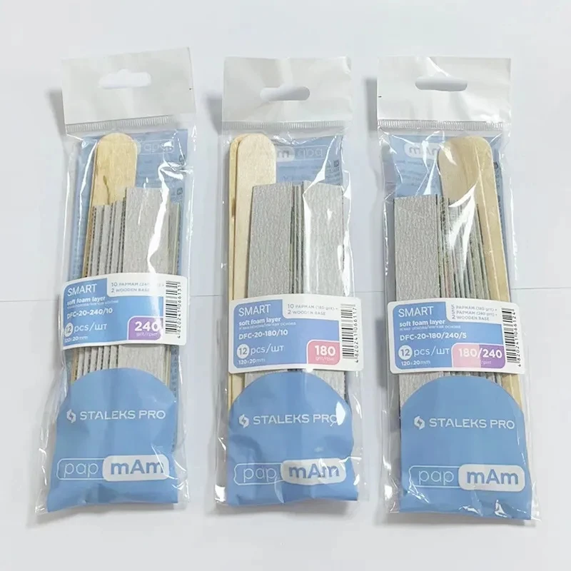 STALEKS Disposable Nail Sponge Polishing Bar Wood Plate Manicure Polishing Frosted Strip Buffing Sanding Nail File Makeup Tools - Image 5