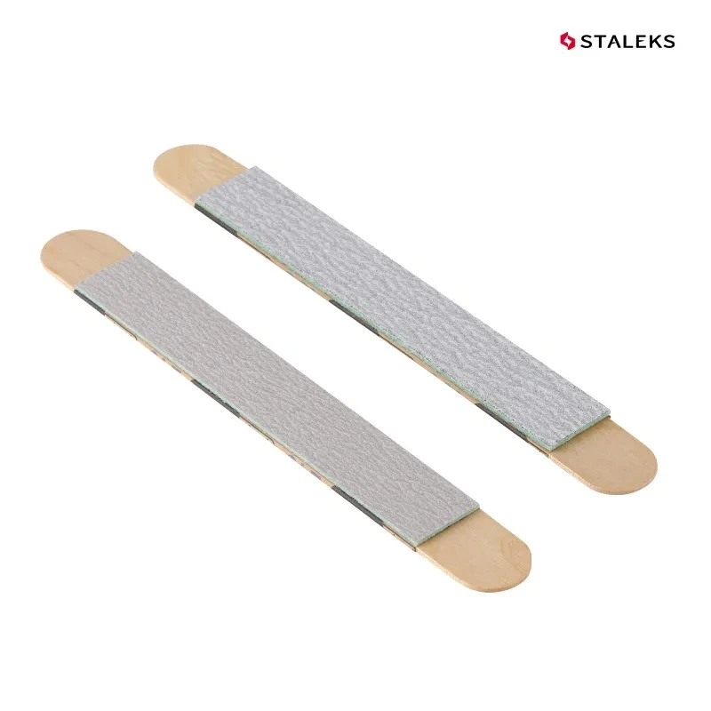 STALEKS Disposable Nail Sponge Polishing Bar Wood Plate Manicure Polishing Frosted Strip Buffing Sanding Nail File Makeup Tools - Image 2