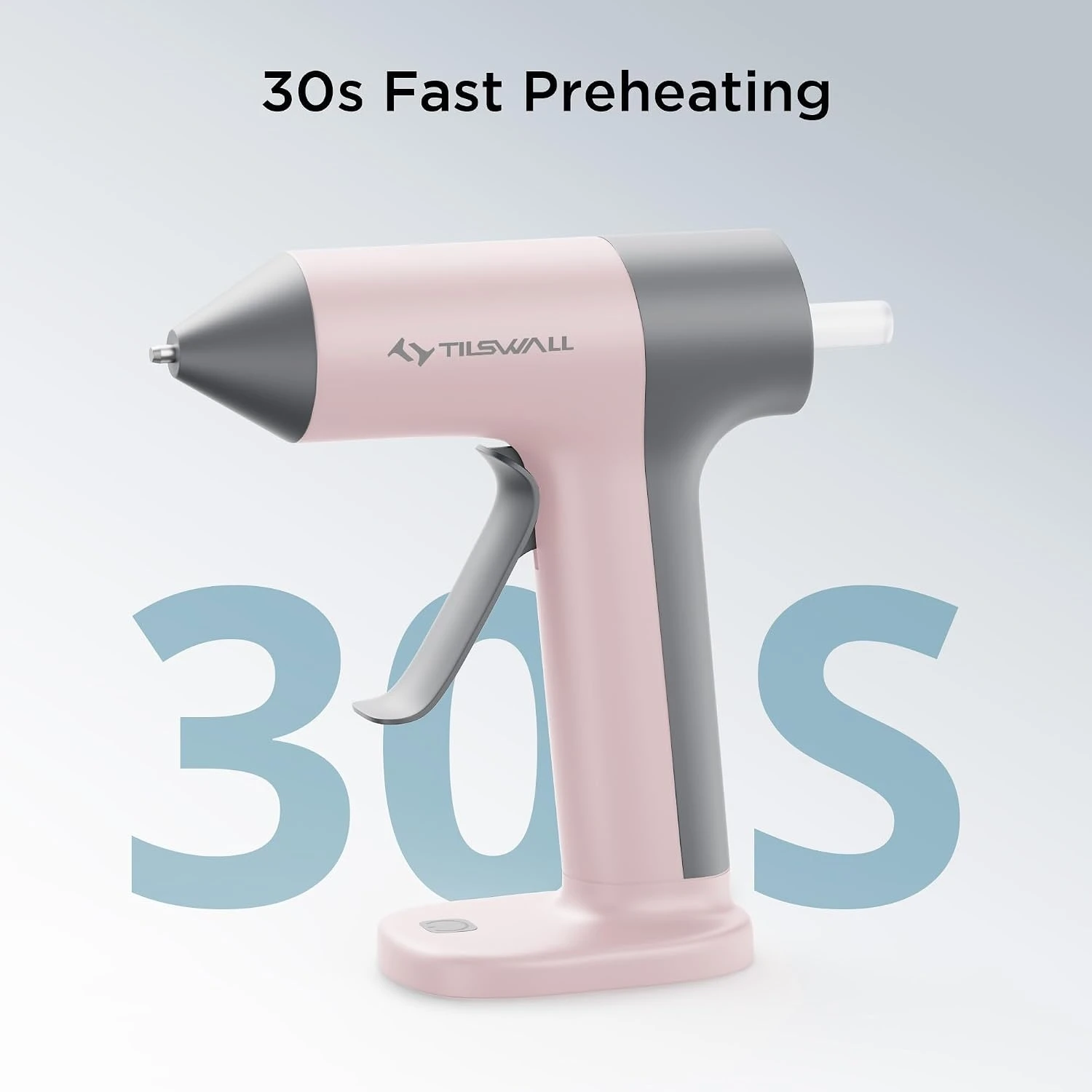 Hot Glue Gun 15W With 20 Glue Sticks 7mm X 140mm Hot Melt Glue Gun 4V Mini Rechargeable Hot Glue Gun 30s Quick Heating Anti-Drip Nozzle USB-C For School DIY Crafts And Quick Household Repairs - Image 3