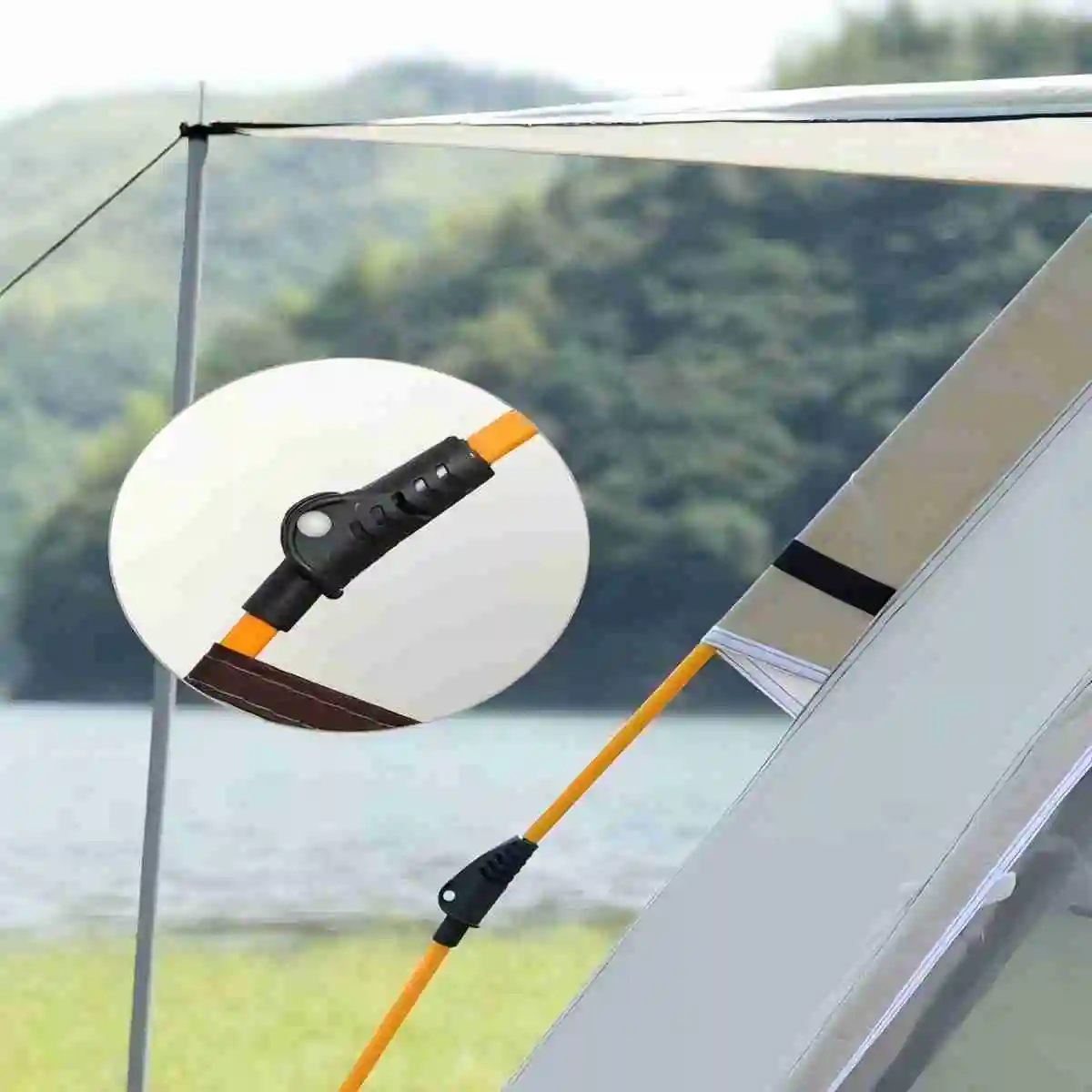 Outdoor Shelter Sunshade Self-Driving Travel Camping Tent Reactive Outdoor Camping Tent Two Doors and Two Windows - Image 5