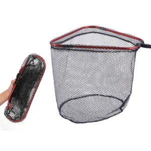 Triangle Net Head Aluminum Alloy 8mm Screw Folding Dip Net 38/45/50cm Gluing Net Outdoor Fishing Tool Accessories