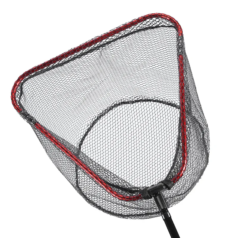 Triangle Net Head Aluminum Alloy 8mm Screw Folding Dip Net 38/45/50cm Gluing Net Outdoor Fishing Tool Accessories - Image 3