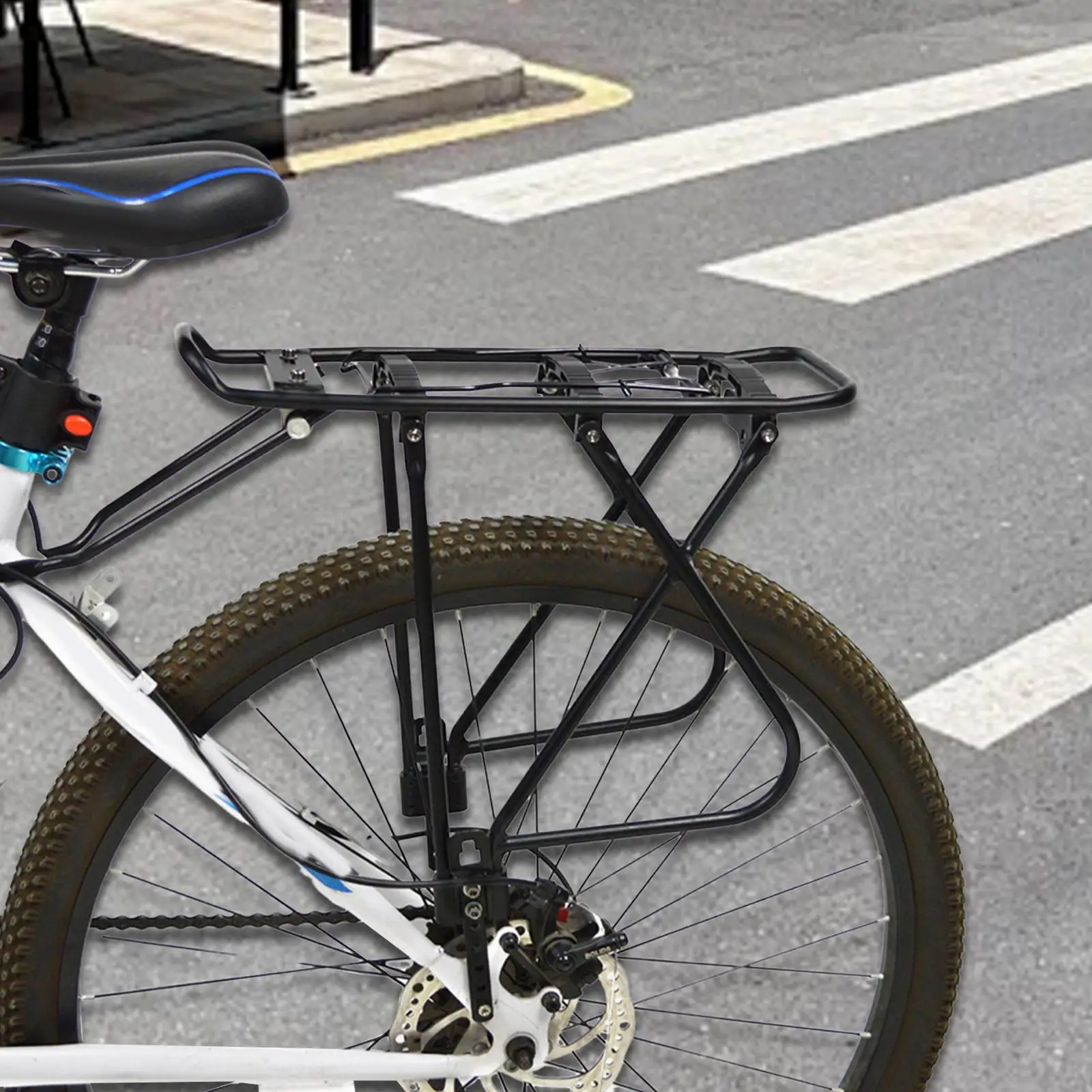 Rear Bike Rack Mountain Bike Sturdy Panniers Bicycle Rear Luggage Cargo Rack - Image 4