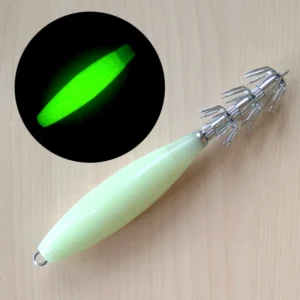 1PC 17g 33g44g 55g72g Glow Squid Jigs Hook Luminous Squid Hook Cuttlefish Fishing Hook Sea Fishing Lures Pesca Fishing Bait
