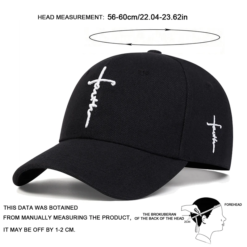 Fashion Faith Embroidery Baseball Cap Men Women Spring Summer Sun Hats Cotton Snapback Hat Unises Hip Hop Trucker Caps Gorras - Image 6