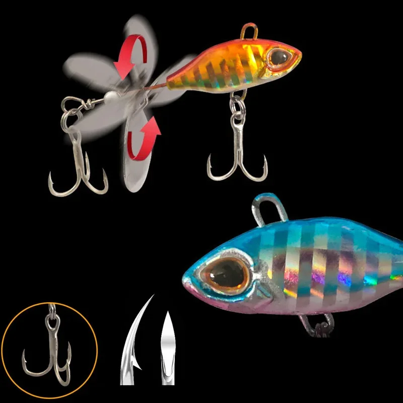 OUTKIT Long Shot Rotating Tail VIB vibration Bait Spinner Spoon Fishing Lures Jigs Tractor Fishing Hard Baits Tackle Pesca - Image 6